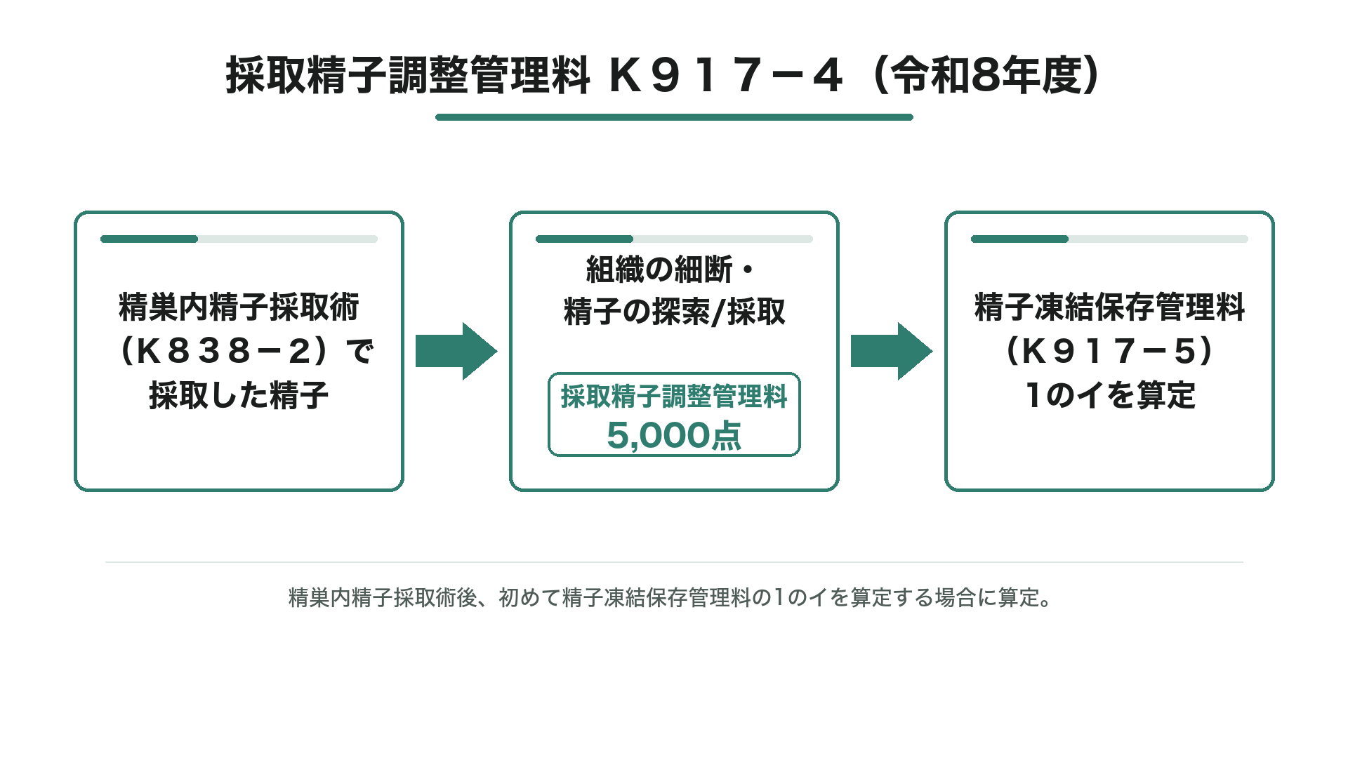 採取精子調整管理料 K917-4(令和8年度)の位置づけ