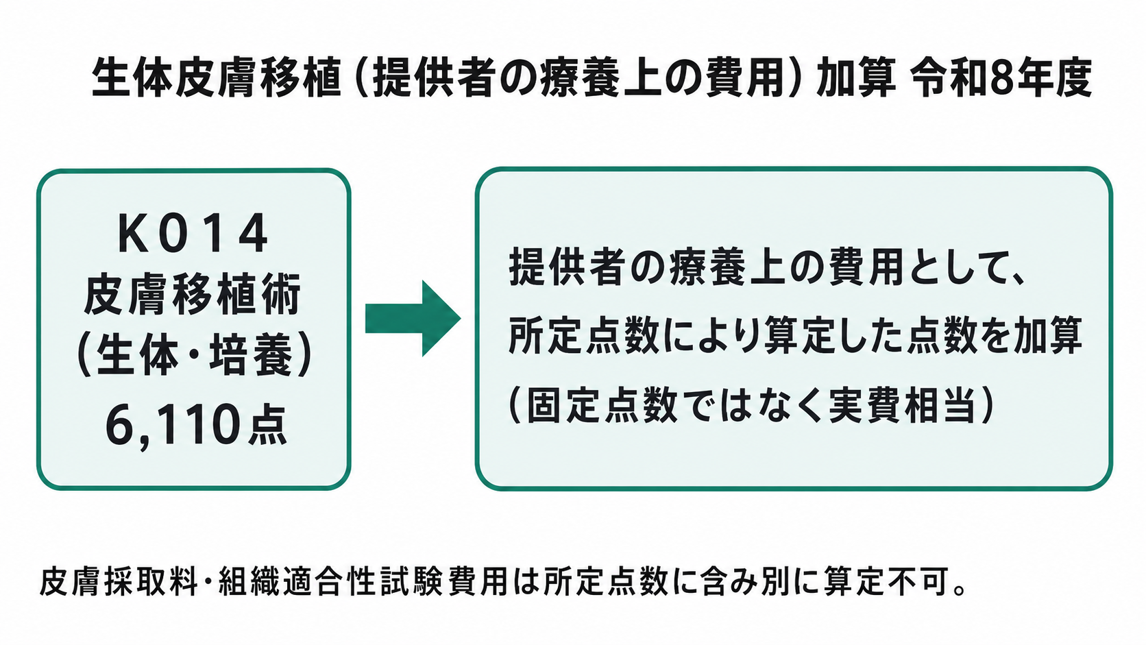 生体皮膚移植（提供者の療養上の費用）加算 令和8年度